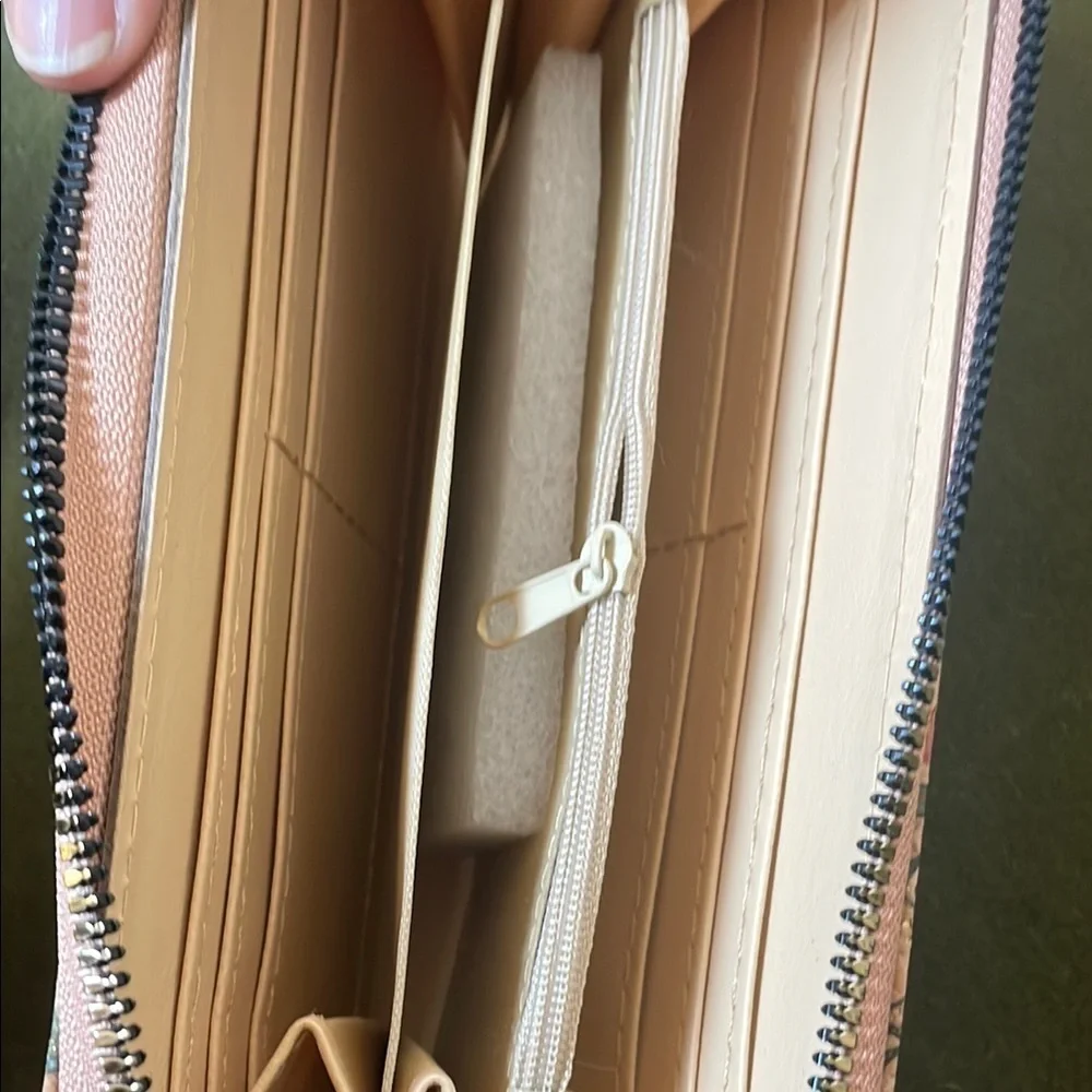 NEW Floral Cork Long Wallet